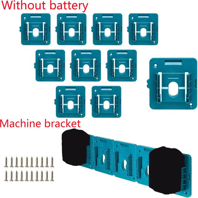 Makita Basisaufhänger für 18V Akkus in Blau, kompatibel mit BL1860, BL1850, BL1840 und BL1830, inklusive Schrauben - Bild 1