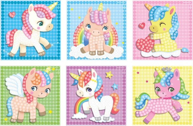 PLAYMAIS Little Mosaic Dream Unicorn, mit farbenfrohen Motiven, ab 3 Jahre - Bild 1