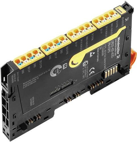 Weidmüller SPS-Erweiterungsmodul UR20-4DI-4DO-PN-FSPS-V2 2464570000 24 V/DC Schwarz - Bild 1