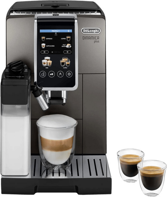 De'Longhi Dinamica Plus ECAM380.95.TB Kaffeevollautomat in Titan Black - Bild 1