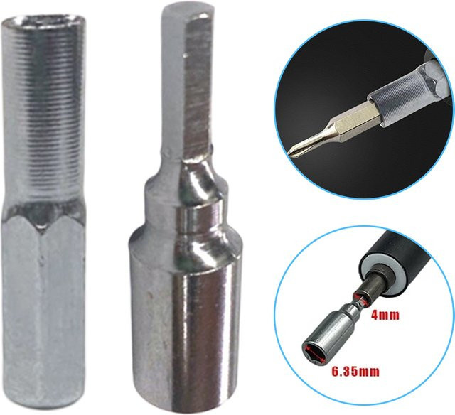 DAZZLEEX Magnetischer Sechskantwandler-Adapterbuchse für Schraubendreher und Bohrer, 4 mm bis 6,35 mm - Bild 1