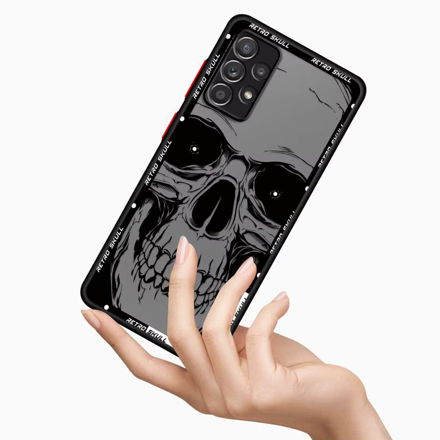 Handyhülle mit Skelettschädel Design für Samsung Galaxy A-Serie in Schwarz - Bild 2