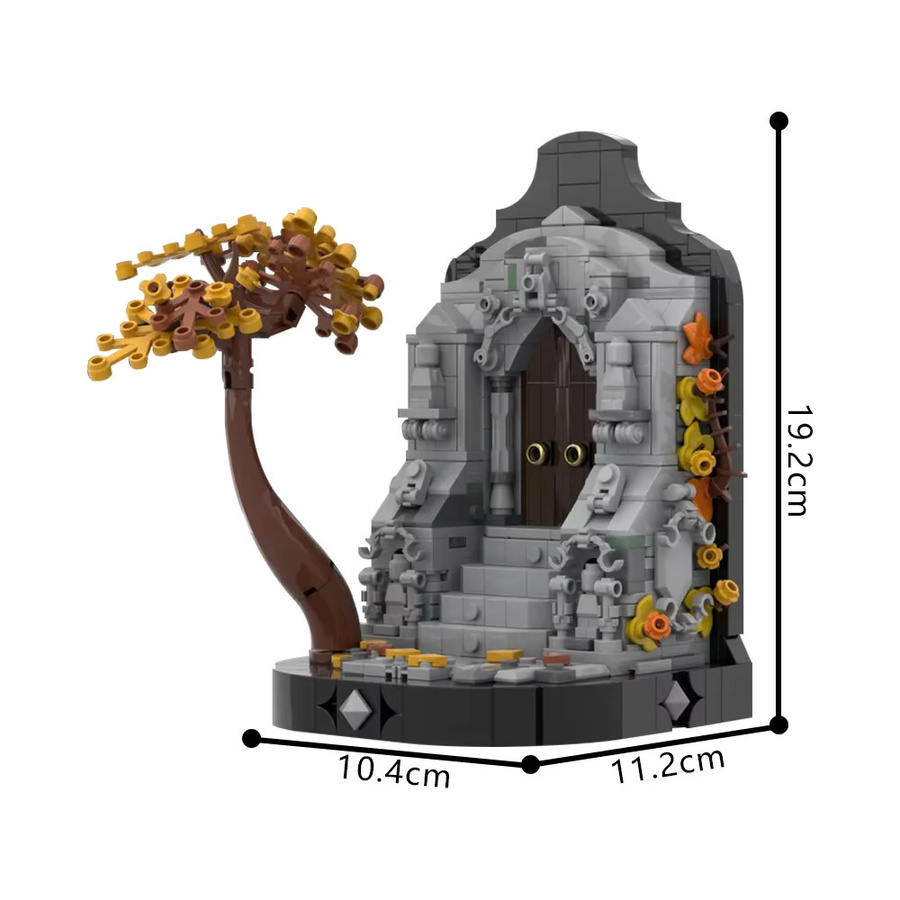 Gobricks MOC Gothic Buchstütze DIY Bausteine Modell Kreatives Spielzeug - Bild 2