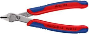 Knipex Electronic Super Knips Seitenschneider aus Edelstahl mit Mehrkomponenten-Hüllen in Multicolor, Länge: 125 mm - Bild 1