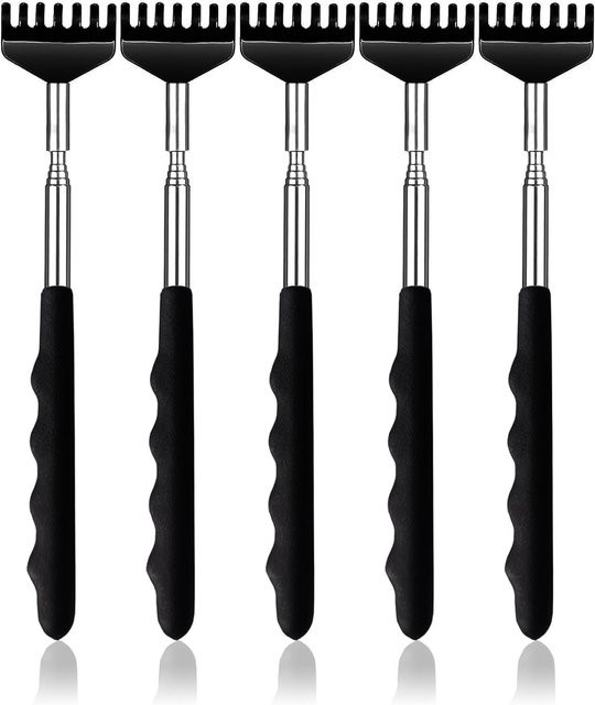 Teleskopischer Rückenkratzer, Edelstahl-Handmassagegerät, Unisex - Bild 1