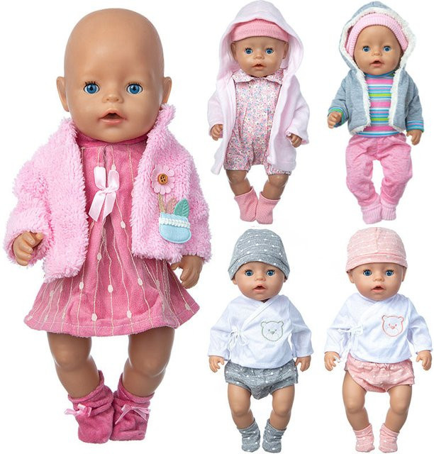 siaustp Puppenkleidung Overalls, Zubehör, Rosa / Pink - Bild 1