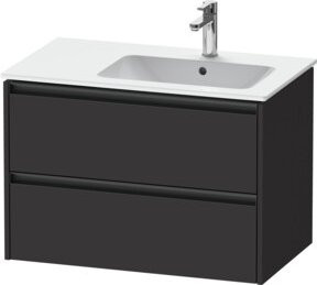 Duravit Waschtischunterschrank Ketho.2 in Graphit Matt, B/T/H: 81 x 48 x 54,9 cm - Bild 1