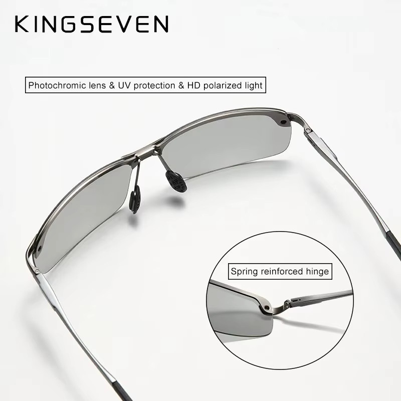 KINGSEVEN Sonnenbrille Halbrand, polarisiert, Herren - Bild 3