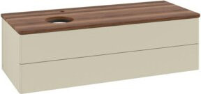 V&B Waschtischunterschrank Antao mit Beleuchtung, Farbe: Weiss, B/T/H: 120 x 50 x 50 cm - Bild 1