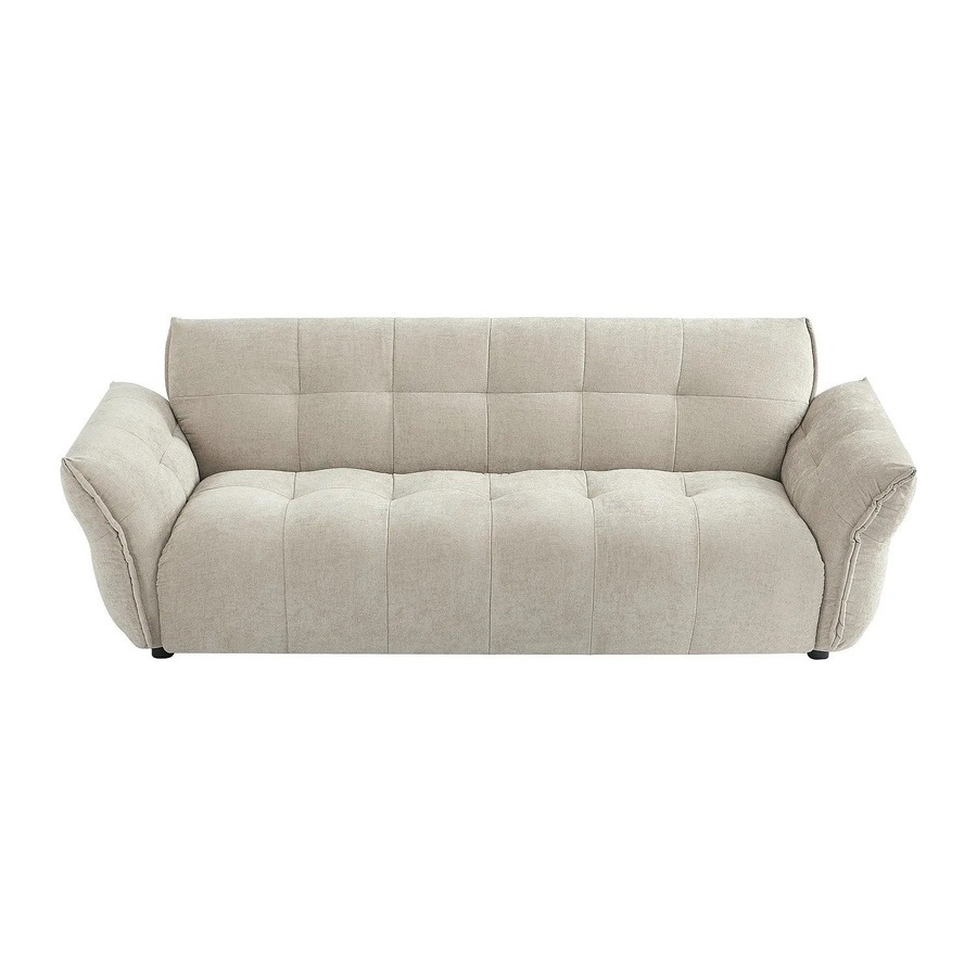 Napizo Sofa in Beige aus meliertem Stoff ohne Schlafmöglichkeit Breite: 228 cm - Bild 2