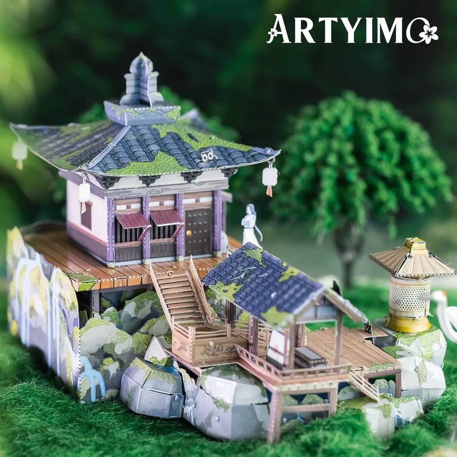 MU Infinite Cottage 3D Metall-Puzzle, DIY Bausatz, Mehrfarbig - Bild 2