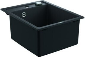 Grohe Komposit-Einbauspüle K700 50-C aus Granit mit 1 Becken in Grau Schwarz, B/T: 50 x 40 cm - Bild 1