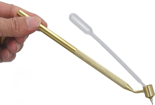 Shoemst Feinlinien-Lackstift zur Kratzerreparatur in Beige mit 0,3 mm Tropfer für Metall und Aluminium - Bild 1