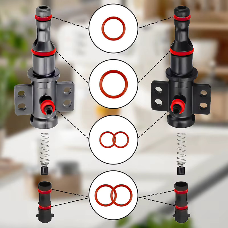 JETTING 15er Set Silikon O-Ring Dichtung Kit für Saeco Kaffeemaschinen Braugruppe und Auslaufstecker - Bild 3