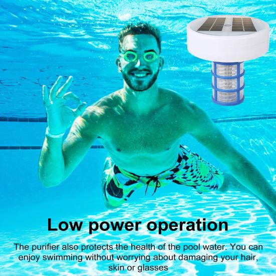 Solar Pool Ionisator mit LED-Leuchten zur chlorfreien Wasserreinigung durch Kupferionen für Aufstellbecken - Bild 3