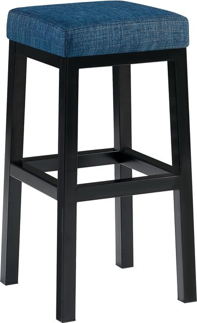 CLP Barhocker Taylor gepolsterter Barstuhl mit Stoffbezug und schwarzem Metallgestell, Sitzhöhe: 78 cm - Bild 1