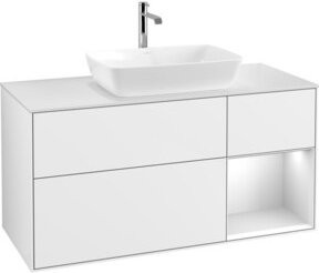 V&B Waschtischunterschrank Finion in Weiß lackiert, Breite: 120 cm, Tiefe: 50,1 cm, Höhe: 50,1 cm - Bild 1