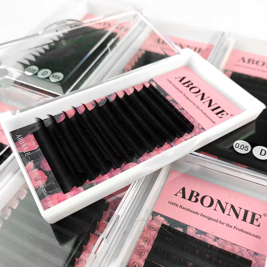 Abonnie Kaschmir Easy Fan Wimpernverlängerungen Mega Volume, Black - Bild 6