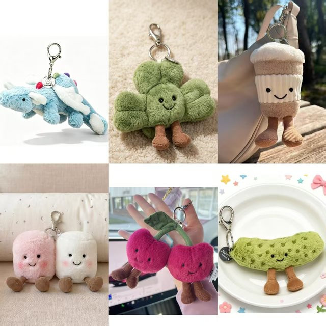 Jellycat Schlüsselanhänger und Dekorative Anhänger, Bunt / Mehrfarbig, Plüsch / Textil - Bild 1