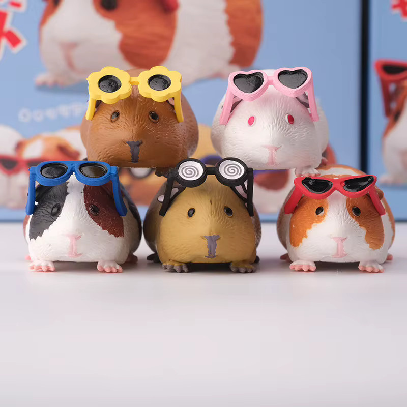 Re-ment Meerschweinchen mit Sonnenbrille, Mini-Figur, Einzelfigur - Bild 2