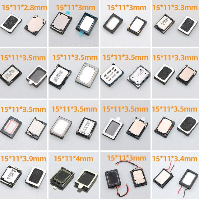 JCD 2er-Set Rechteckige MP3 Lautsprecher aus Zinnfolie in Silber, B/T/H: 1,5 x 1,1 x 0,35 cm, kompatibel mit Sony, Huawei, Xiaomi und Samsung Tablets sowie Telefonen - Bild 1