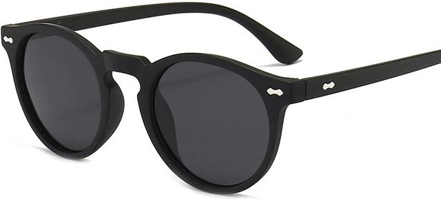Yiran glasses Sonnenbrille, Oval, Vollrand, Kunststoff, Unisex, Dunkelgrüne Gläser - Bild 1