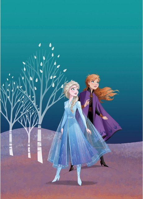 Komar Wandbild Frozen Sisters Kinderwelten bunt B/H: 50 x 70 cm - Bild 1