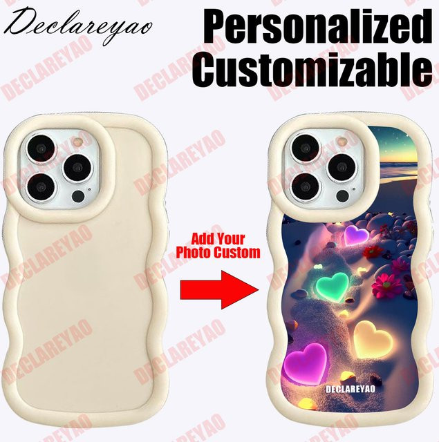 Personalisierbare DIY-Fotohülle für Xiaomi Smartphones in Beige - Bild 1