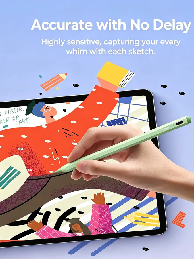 MetaPen A8 Stylus-Stift in Weiß für Apple iPad Pro, Air und andere Modelle (2018-2026) mit Neigungssensitivität und Pixel-Präzision - Bild 7