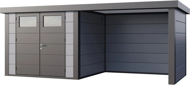 Telluria Gerätehaus Classico in Grau mit Lounge S Rechts B/H/T: 572 x 219 x 258 cm - Bild 1