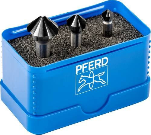 PFERD HSS-Kegelsenker-Set 3-teilig DIN 335 C 90 Grad mit HC-FEP HICOAT-Beschichtung - Bild 1