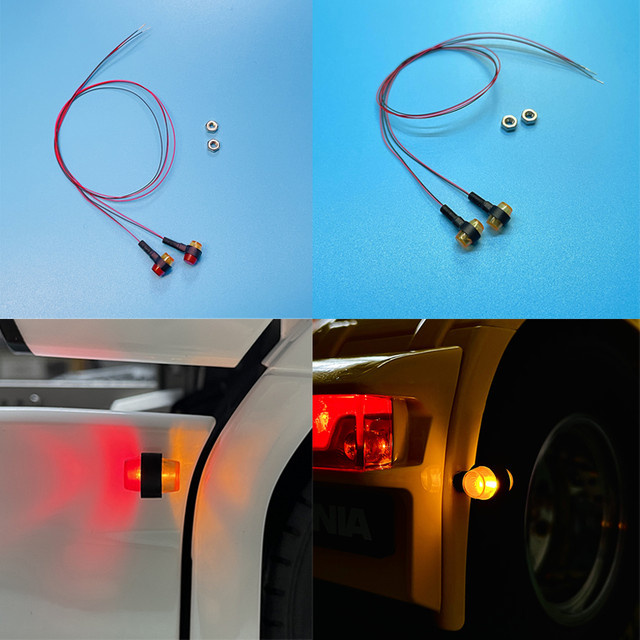 Tamiya LED 3V Simulations-Positionsleuchte, Seitenlichter, 1:14 - Bild 1