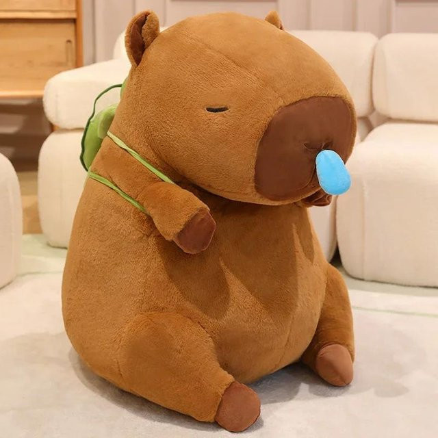 Yiran Health & Beauty Capybara Plüschtier, 60cm, Braun - Bild 1
