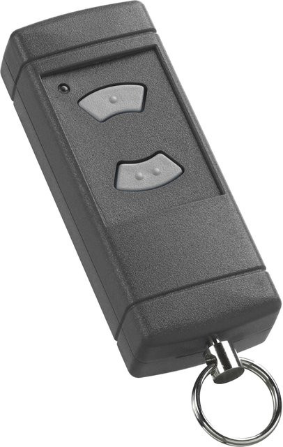 Hörmann Handsender HSE2 in Schwarz mit 2 Kanälen und einer Frequenz von 40,685 MHz sowie selbstlernender Codierung - Bild 1