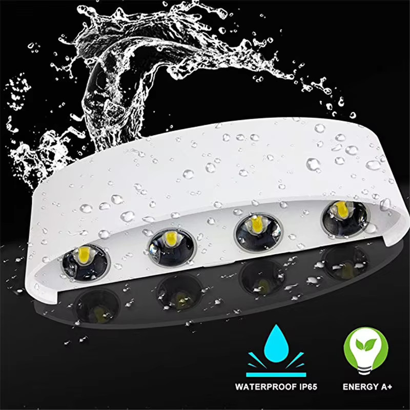 Heevye LED Außenwandleuchte wasserdicht für Garten, Veranda, Badezimmer und Wohnzimmer in Warmweiß - Bild 2