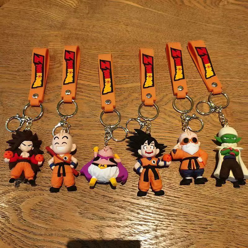 Bandai Dragon Ball Actionfiguren Schlüsselbund, Son Goku Vegeta Piccolo, Kunststoff, Bunt / Mehrfarbig - Bild 2