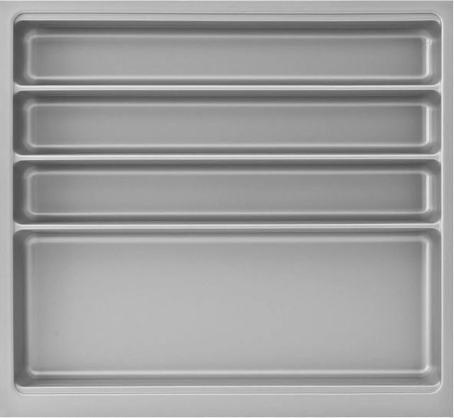 Agoform Besteckeinsatz-Set Scoop-2 mit Trenner aus Kunststoff in Silber, B/T/H: 47,4 x 51,6 x 5,9 cm - Bild 1
