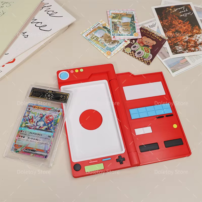 TAKARA TOMY Pokémon Pokedex-Kartenhalter, Sammelkarten-Etuis, Rot - Bild 1