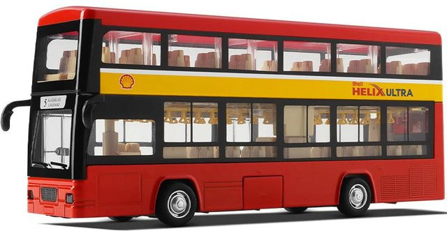 Linyi toy car Luxus Reisebus Spielzeugauto, Diecast Miniaturmodell, 1:50, mit Geräusch & Licht, ab 14 Jahren - Bild 1