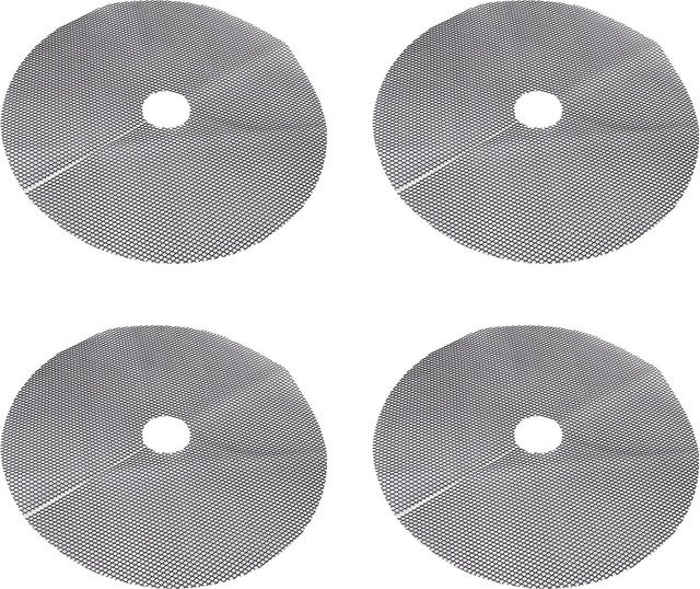 OutsideWorld Blumentopf-Gitter aus Polyethylen in Grau, wetterfeste Erdabdeckung für den Garten und Außenbereich, zuschneidbar als Katzen-Buddel-Stopp - Bild 1