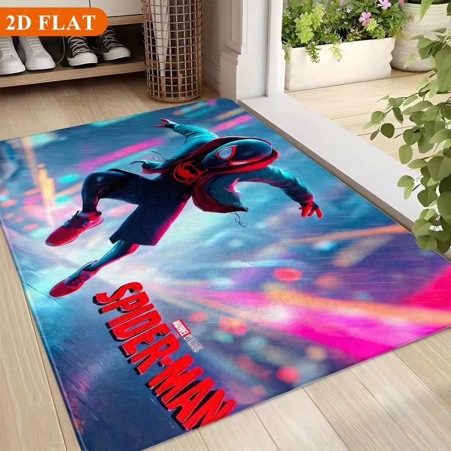 Rutschfeste Badematte Spiderman Into The Spiderverse von BEAST KINGDOM, rechteckige Flanellmatte aus Polyester, Mehrfarbig, B/T: 60 x 40 cm - Bild 2