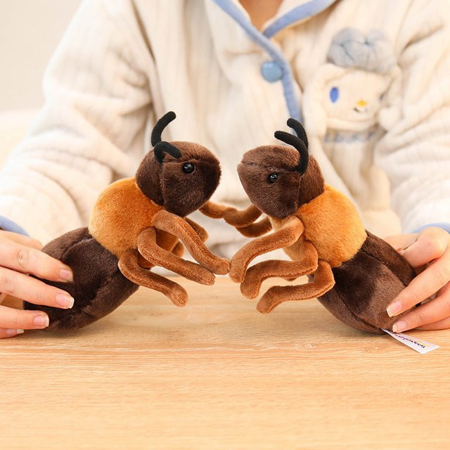 YUZHINUO Ameisen-Plüschtier, Plüschpuppe, 1-teiliges Set, 18cm, braun - Bild 1