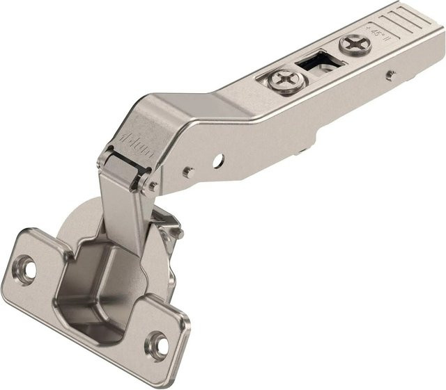 Blum Clip Top Winkelscharnier 45 Grad ohne Feder, Stahl vernickelt, inklusive Schrauben - Bild 1