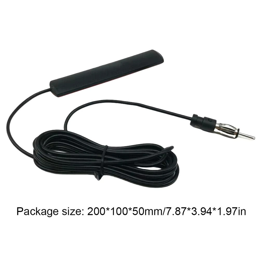 ATUOTIN Verstärkte FM Radio Antenne mit Booster für Auto LKW Motorrad und Boot, DC 5-12V, Schwarz - Bild 5