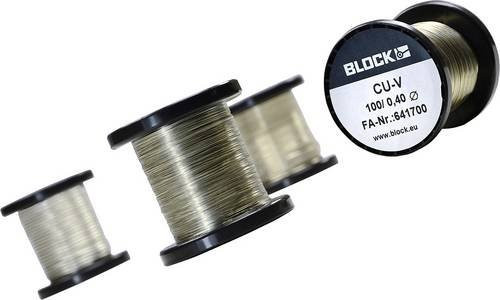 BLOCK Kupferdraht in Silber, Durchmesser: 0,40 mm, Länge: 71 m, Gewicht: 0,10 kg - Bild 1