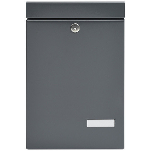 ME-FA Briefkasten Piccola eckig aus Stahl in Basaltgrau und Weiss B/H/T: 40,5 x 27,0 x 11,8 cm - Bild 2