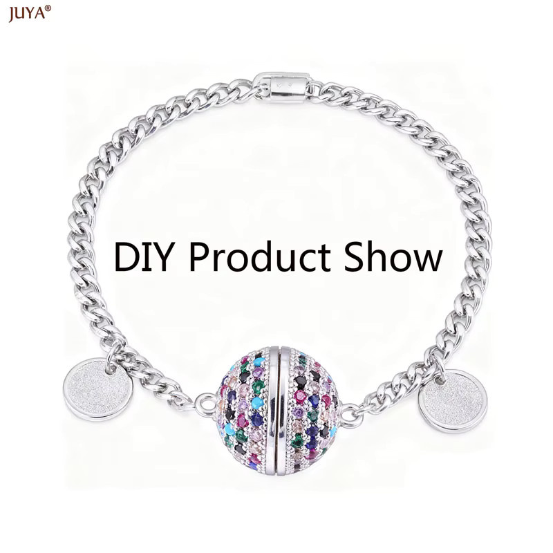 JUYA Magnetische Verschlüsse, Kupfer, Zirkon, Unisex - Bild 3