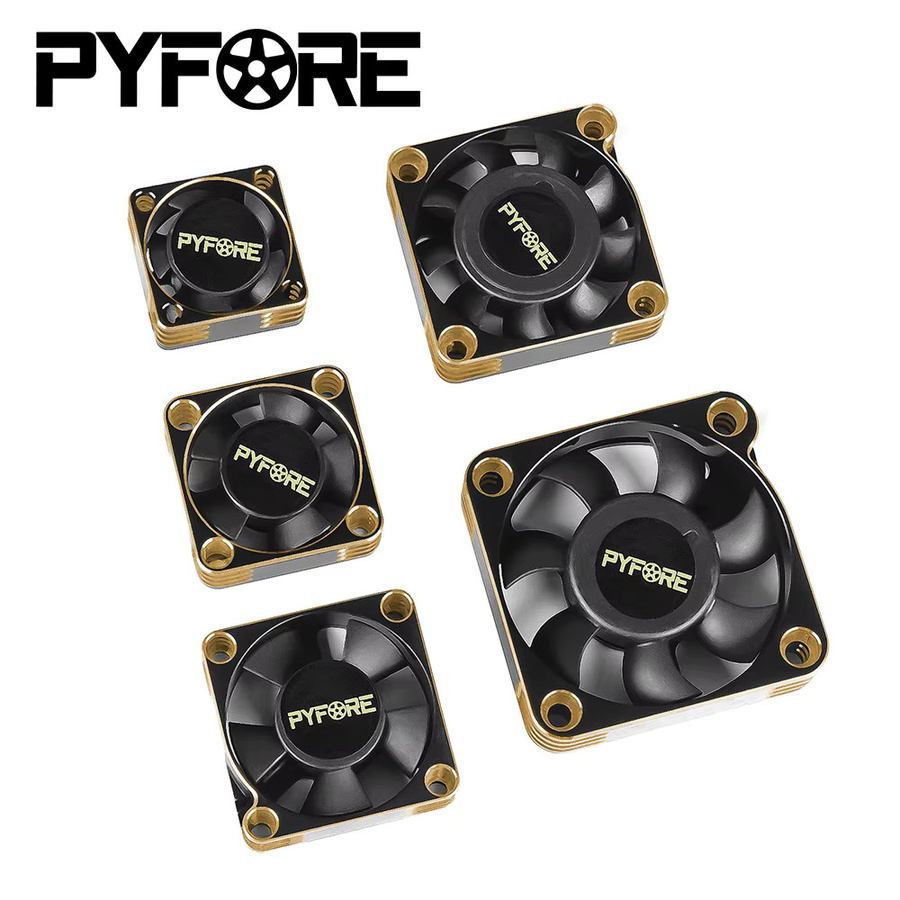PYFORE ESC-Motorkühlventilator, Zubehör, Aluminiumlegierung, Schwarz - Bild 4