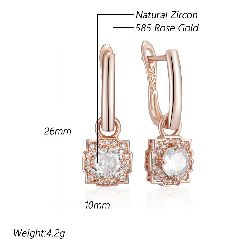 Kinel Ohrringe, 585 Roségold, Zirkonia, Damen - Bild 2