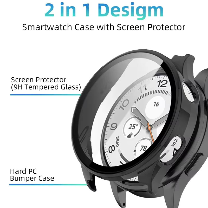 Xiaomi Watch 5 Schutzhülle und Displayschutzfolie, PC, Schwarz - Bild 2
